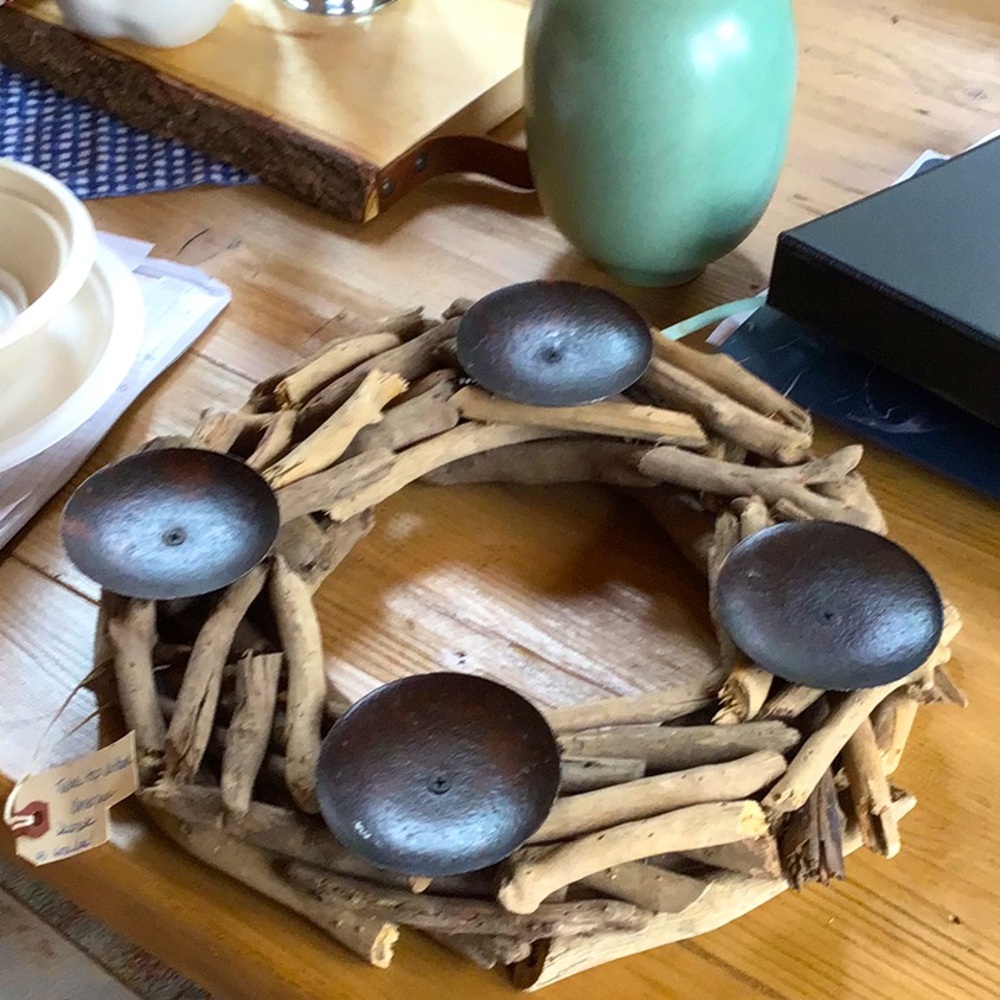 Driftwood tabletop wreath